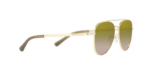 Micheal Kors San Diego | Metal dourado | Lentes orgânicas verde degradê
