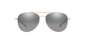 Micheal Kors San Diego | Metal rosa dourado | Lentes orgânicas polarizadas cinza