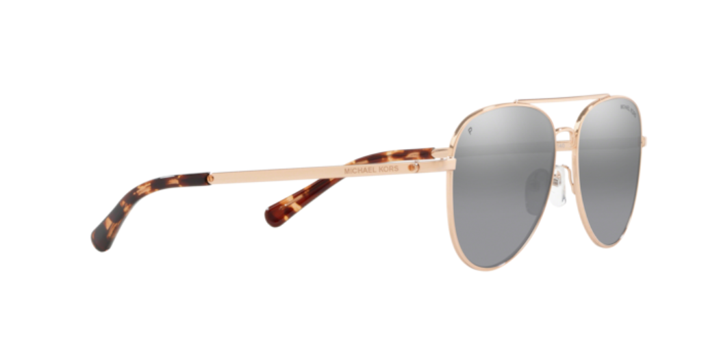 Micheal Kors San Diego | Metal rosa dourado | Lentes orgânicas polarizadas cinza