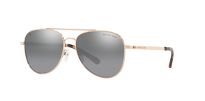 Micheal Kors San Diego | Metal rosa dourado | Lentes orgânicas polarizadas cinza