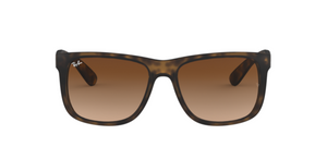 Ray-Ban Justin | Massa havana rubber | Lentes orgânicas castanho degradê