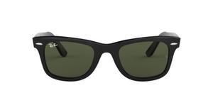Ray-Ban Wayfarer | Lentes minerais verde G-15 | Preto