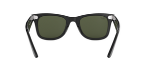Ray-Ban Wayfarer | Lentes minerais verde G-15 | Preto