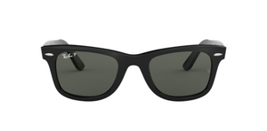 Ray-Ban Wayfarer | Lentes polarizadas minerais verde G-15 | Preto