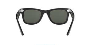 Ray-Ban Wayfarer | Lentes polarizadas minerais verde G-15 | Preto