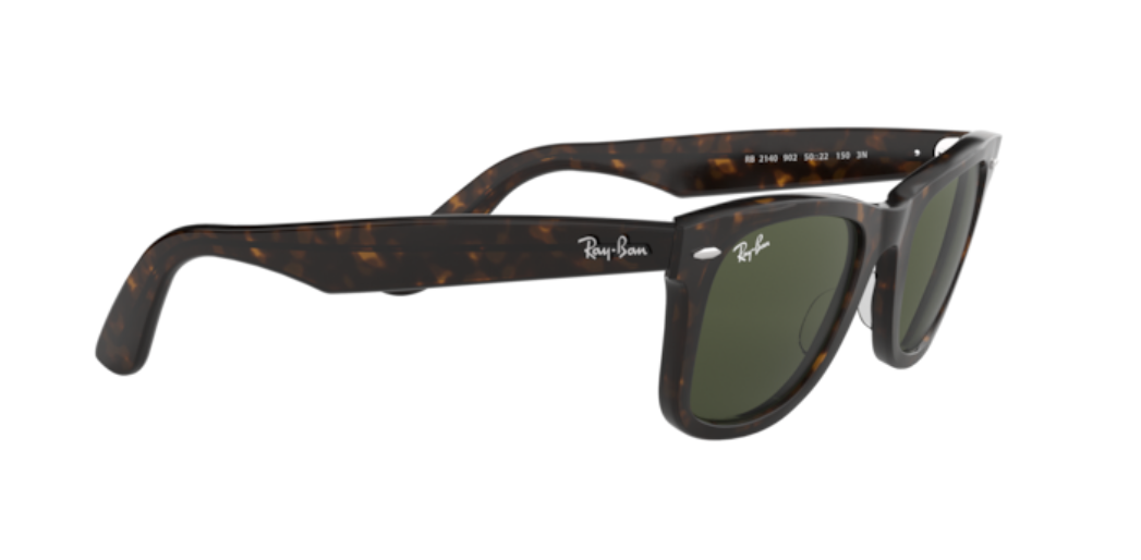 Ray-Ban Wayfarer | Lentes minerais verde G-15 | Havana