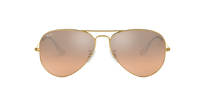 Ray-Ban Aviator | Armação metal dourado | Rosa espelhado