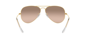Ray-Ban Aviator | Armação metal dourado | Rosa espelhado