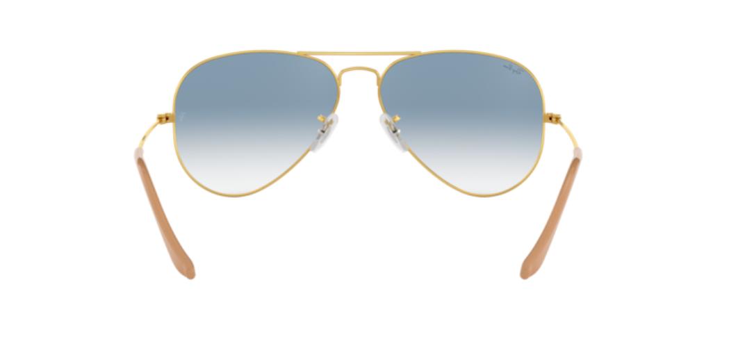 Ray-Ban Aviator | Armação metal dourado | Azul degradê