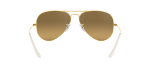 Ray-Ban Aviator | Armação metal dourado | Castanho degradê espelhado