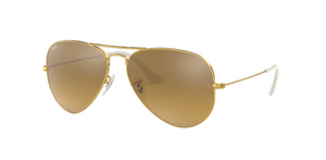 Ray-Ban Aviator | Armação metal dourado | Castanho degradê espelhado