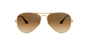 Ray-Ban Aviator | Armação metal dourado | Castanho degradê | L 55 / A 48