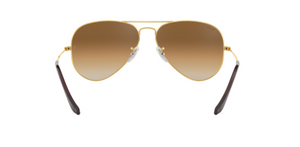 Ray-Ban Aviator | Armação metal dourado | Castanho degradê | L 55 / A 48