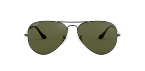 Ray-Ban Aviator | Armação gunmetal | Verde polarizadas