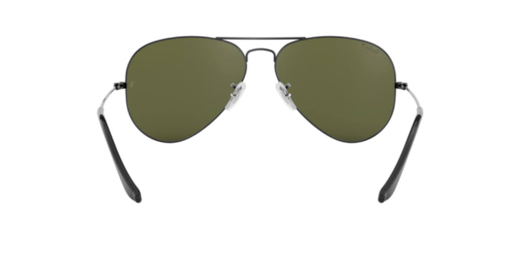 Ray-Ban Aviator | Armação gunmetal | Verde polarizadas