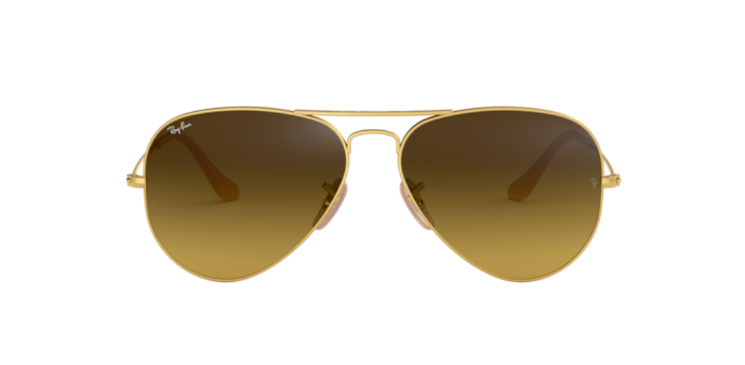 Ray-Ban Aviator | Armação metal dourado | Castanho degradê