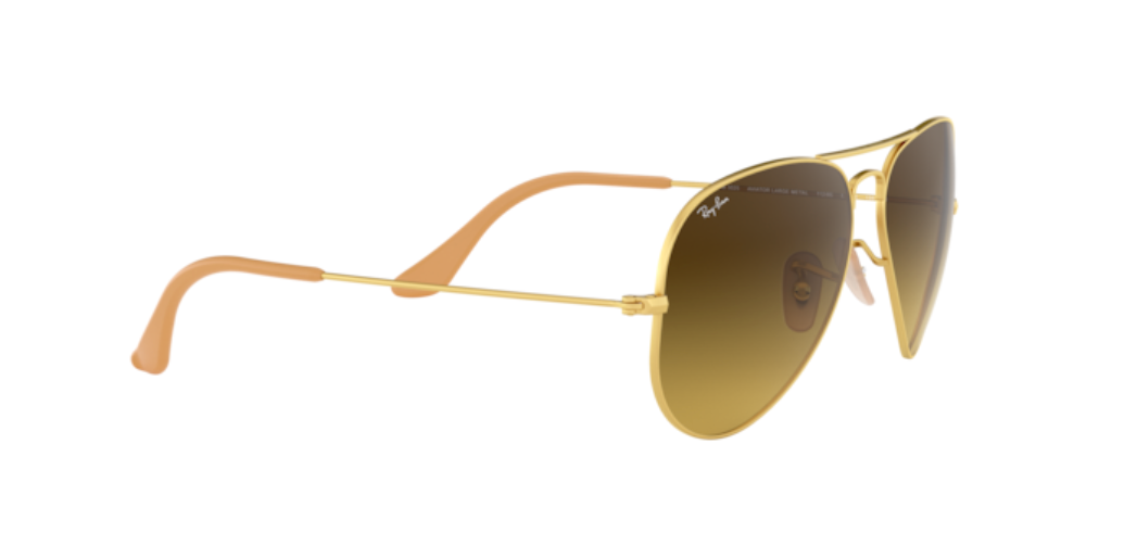 Ray-Ban Aviator | Armação metal dourado | Castanho degradê