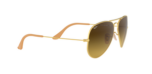 Ray-Ban Aviator | Armação metal dourado | Castanho degradê