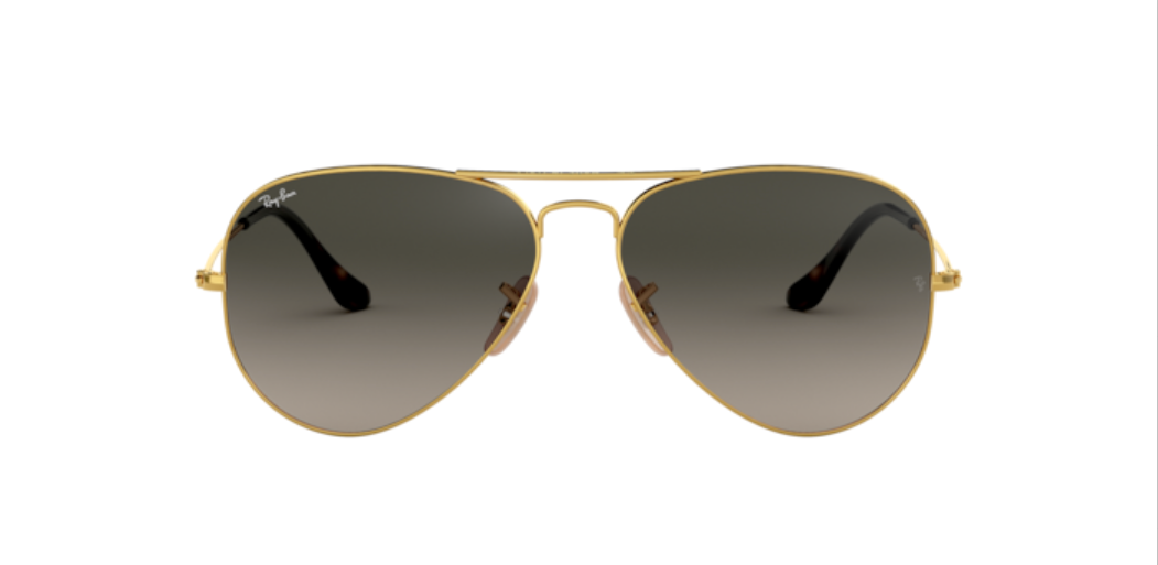 Ray-Ban Aviator | Armação metal dourado | Cinza degradê