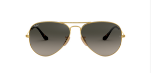 Ray-Ban Aviator | Armação metal dourado | Cinza degradê