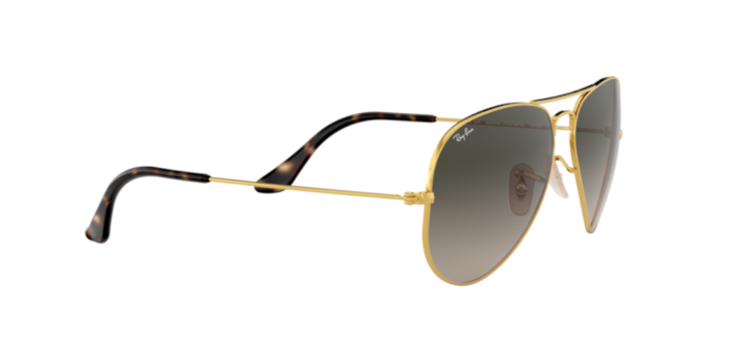 Ray-Ban Aviator | Armação metal dourado | Cinza degradê