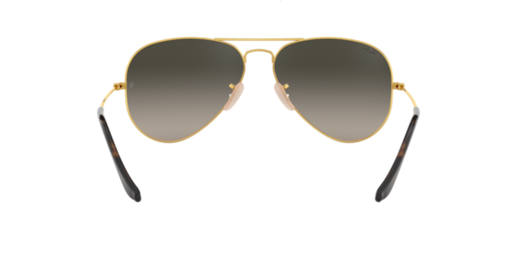 Ray-Ban Aviator | Armação metal dourado | Cinza degradê
