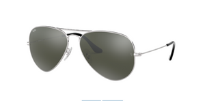 Ray-Ban Aviator | Armação metal prateado | Cinza espelhado