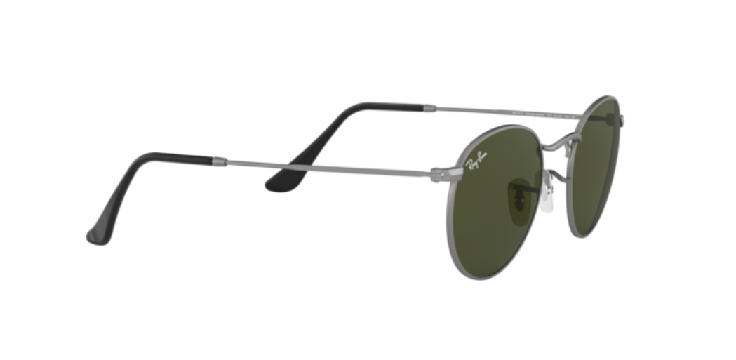 Ray-Ban Round Metal | Gunmetal | Lentes verdes G-15