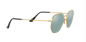 Ray-Ban Hexagonal Flat Lenses | Lentes azul espelhado