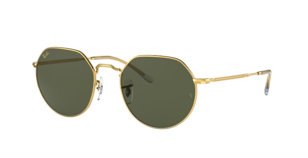 Ray-Ban Jack | Metal dourado | Lentes verde G-15