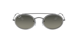 Ray-Ban Oval Flat Lenses | Gunmetal | Lentes cinza degradê