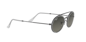 Ray-Ban Oval Flat Lenses | Gunmetal | Lentes cinza degradê